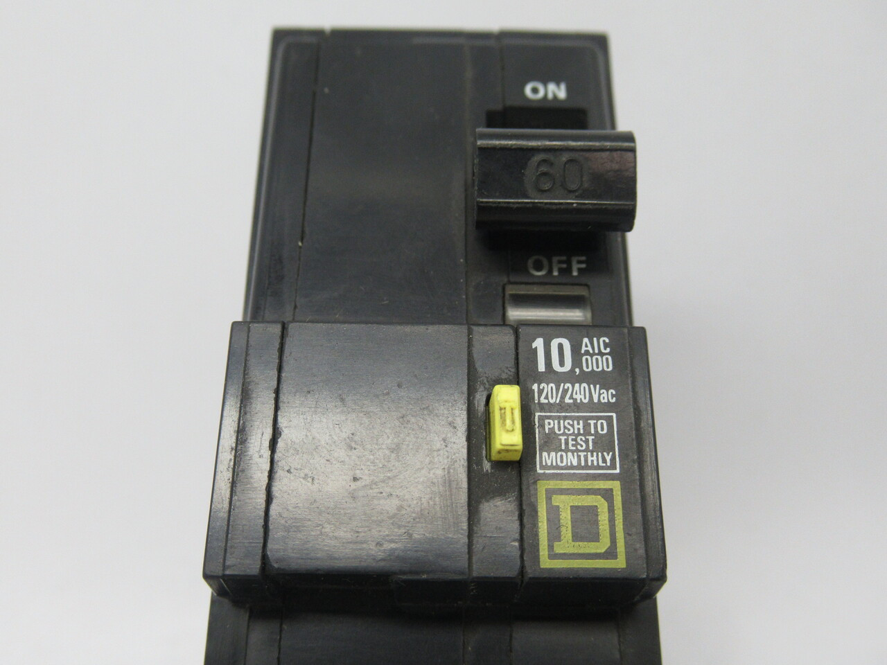 Square D QO260GFI Circuit Breaker 60A 120/240VAC 2Pole 6mA Ground Fault A NOP