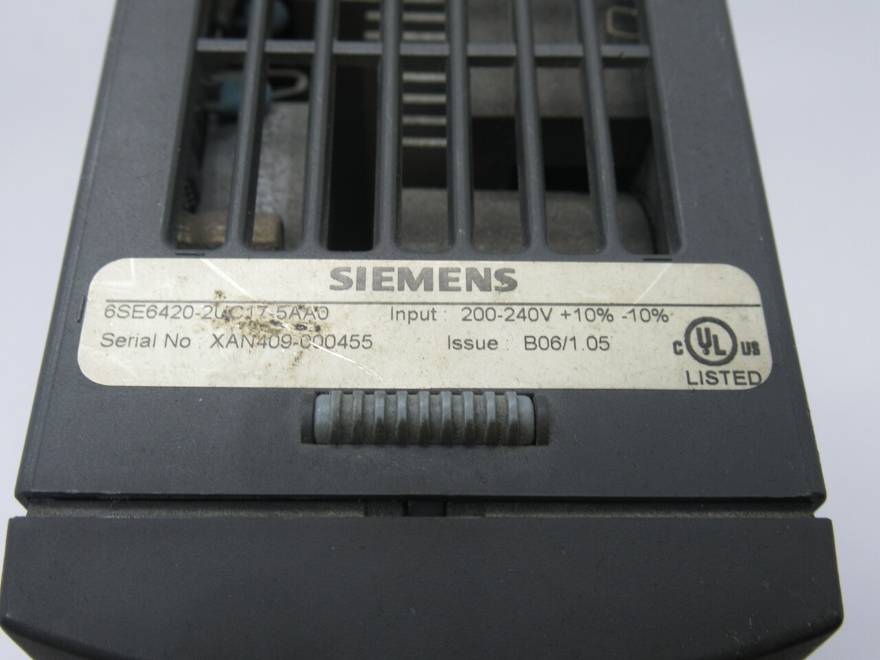 Siemens 6SE6420-2UC17-5AA0 Micromaster 420 AC Drive 0.75kW 200-240V USED