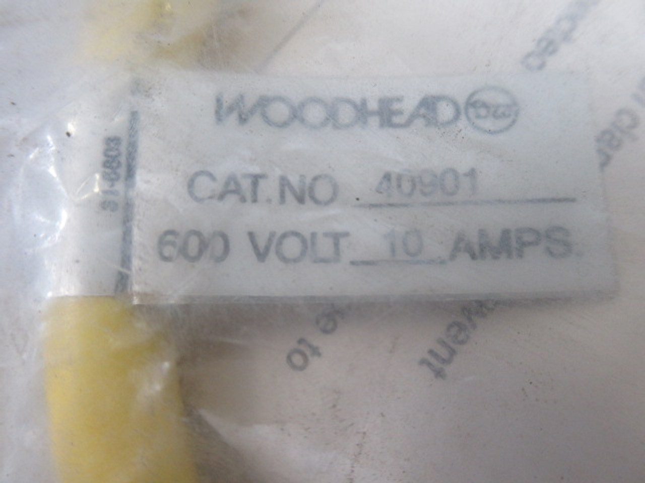 Woodhead 40901 Mini Change Cordset 600V 10A 3 Pin 3’ Length ! NEW !