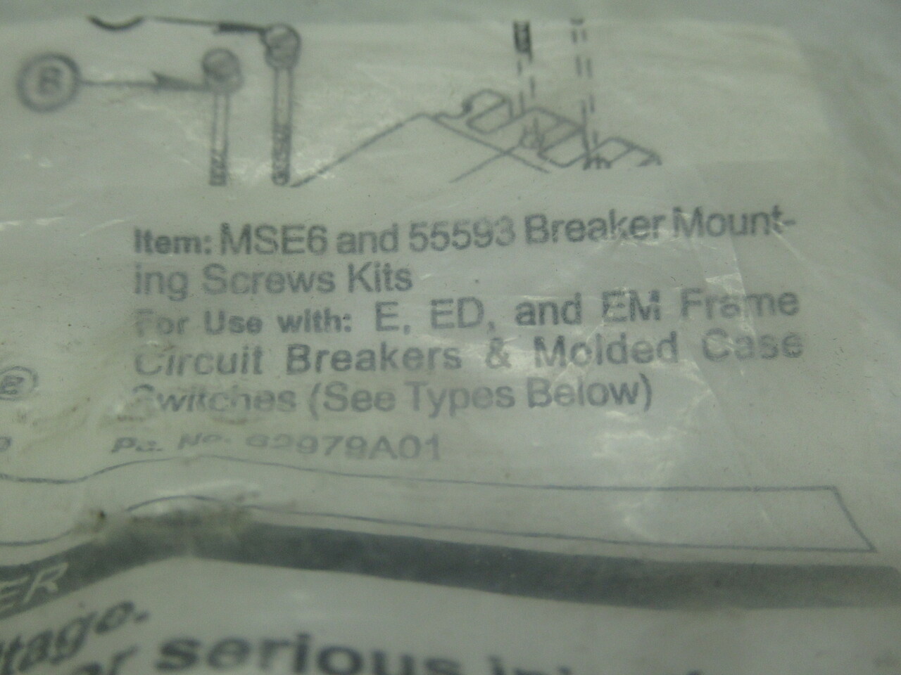 Siemens MSE6 Circuit Breaker Mounting Screw Kit NWB