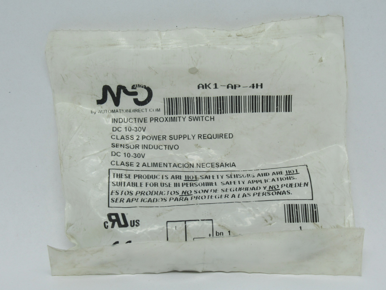 Automation Direct AK1-AKP-4H Inductive Proximity Switch 10-30VDC 400mA NWB