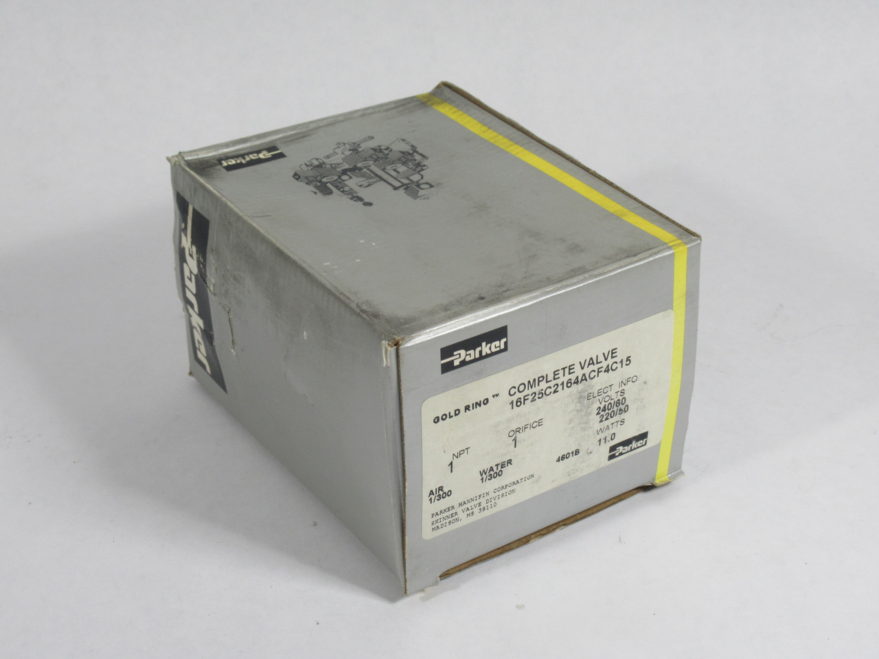 Parker 16F25C2164ACF4C15 2 Port Solenoid Valve 240/60Hz 220/50Hz 11W 1" NEW