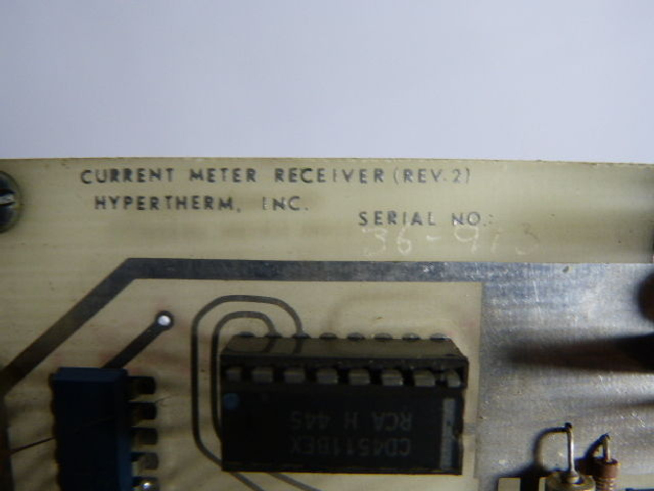 HyperTherm Current Meter Display/Receiver Assembly Rev. B USED