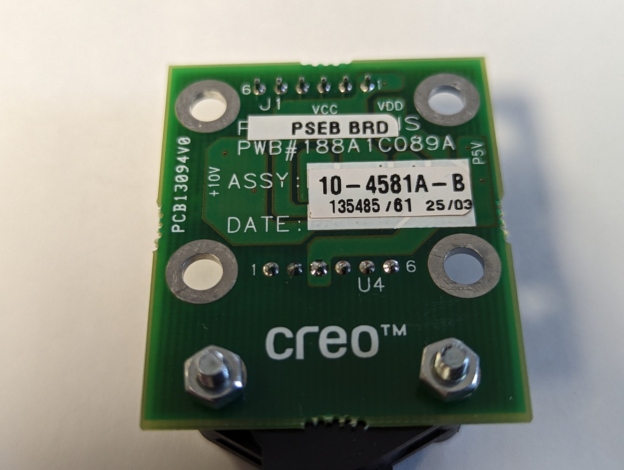 Creo 10-4581A-B Pressure Sensor Assembly Board NOP