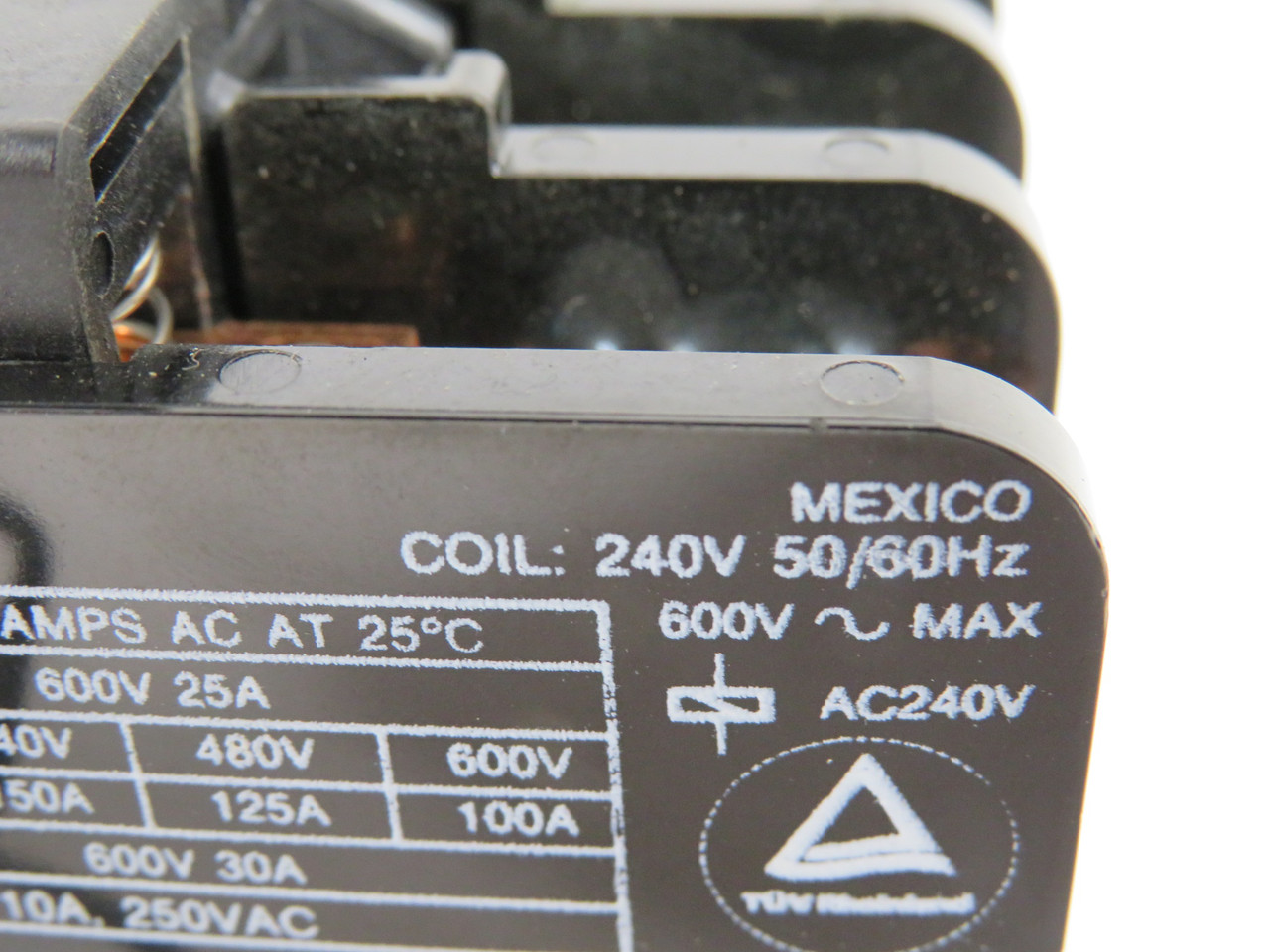 Potter & Brumfield P25C43A12D1-240 Definite Purpose Contactor 240V 50/60Hz USED