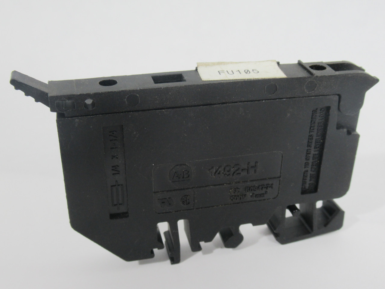 Allen-Bradley 1492-H4 Series C Fused Terminal Block w/Neon Indicator USED