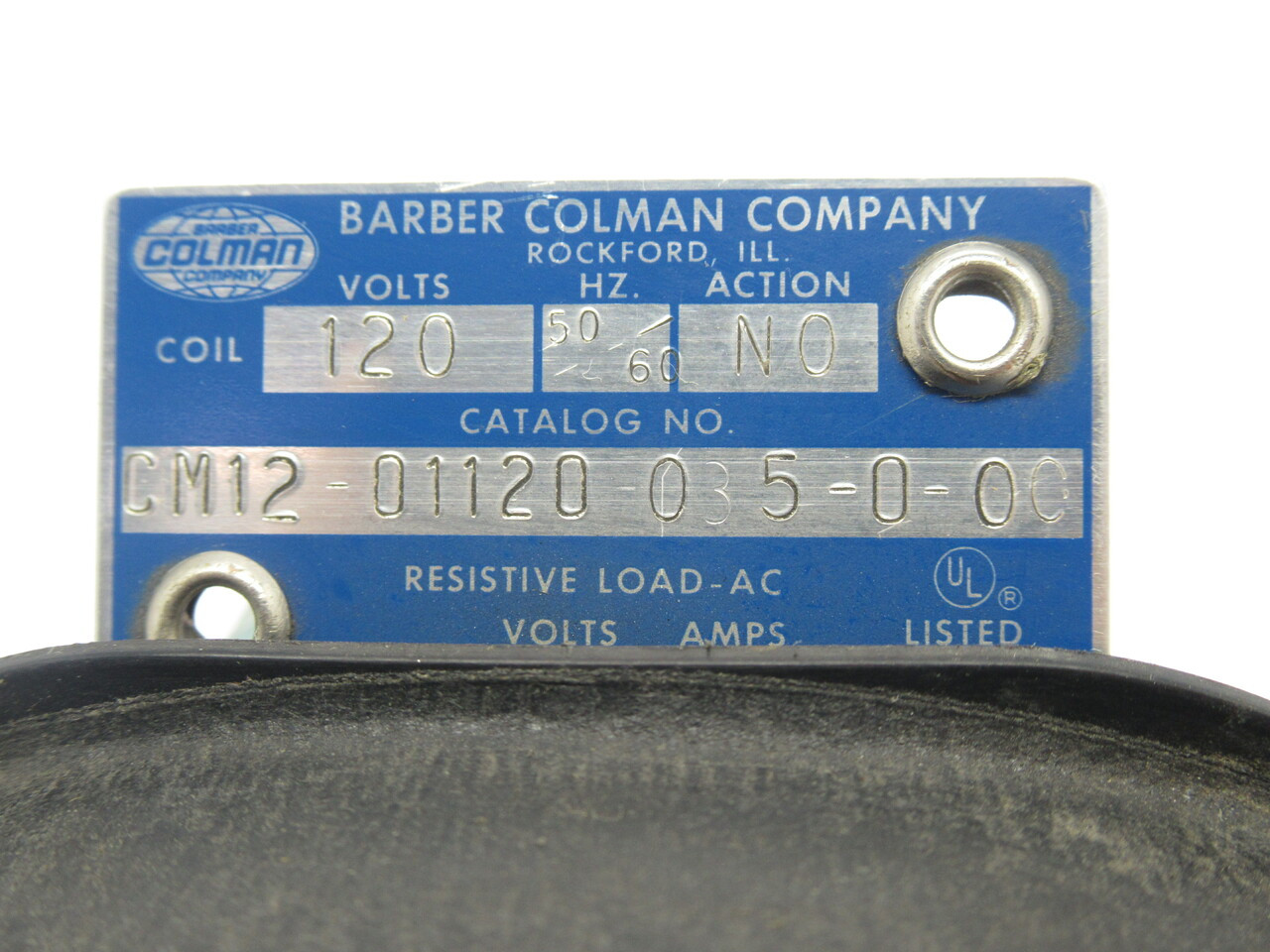 Barber Colman CM12-01120-035-0-00 Relay 120V 35A 50/60Hz Class B USED