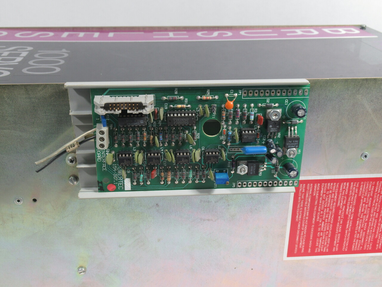 PowerTec C0031.S2CH007 Brushless Motor Speed Controller Input 230V 7.4Amp USED