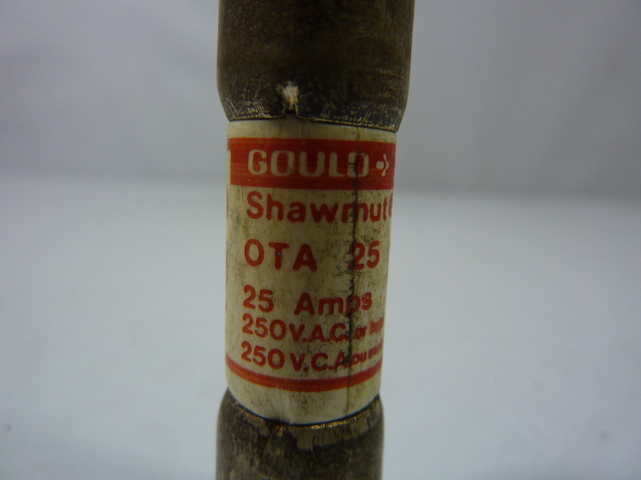 Gould Shawmut OTA-25 One Time Fuse 25A 250V USED