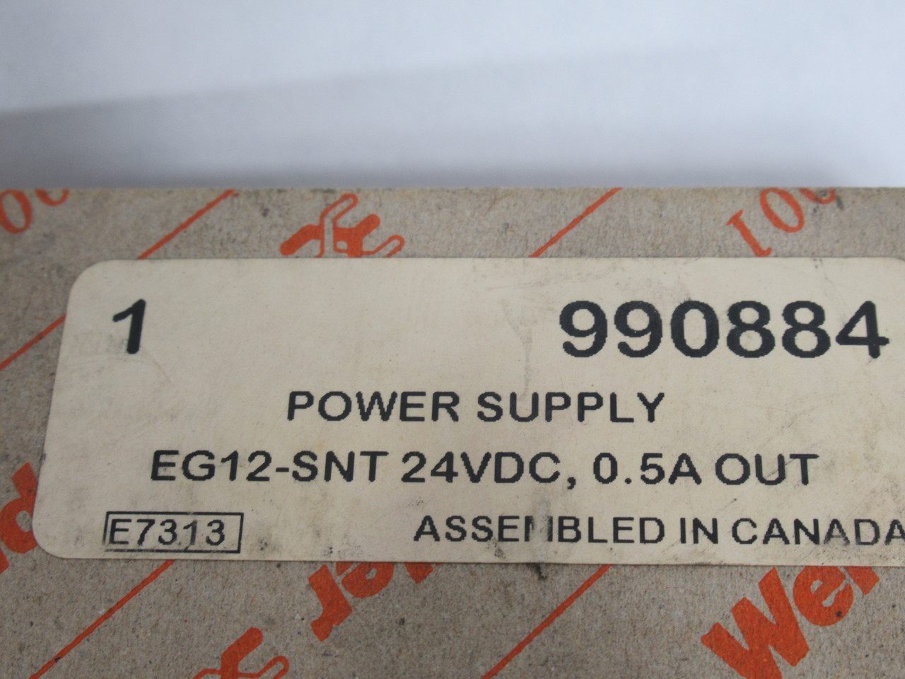 Weidmuller 990884 EG12-SNT-12 Power Supply 24VDC .5A NEW