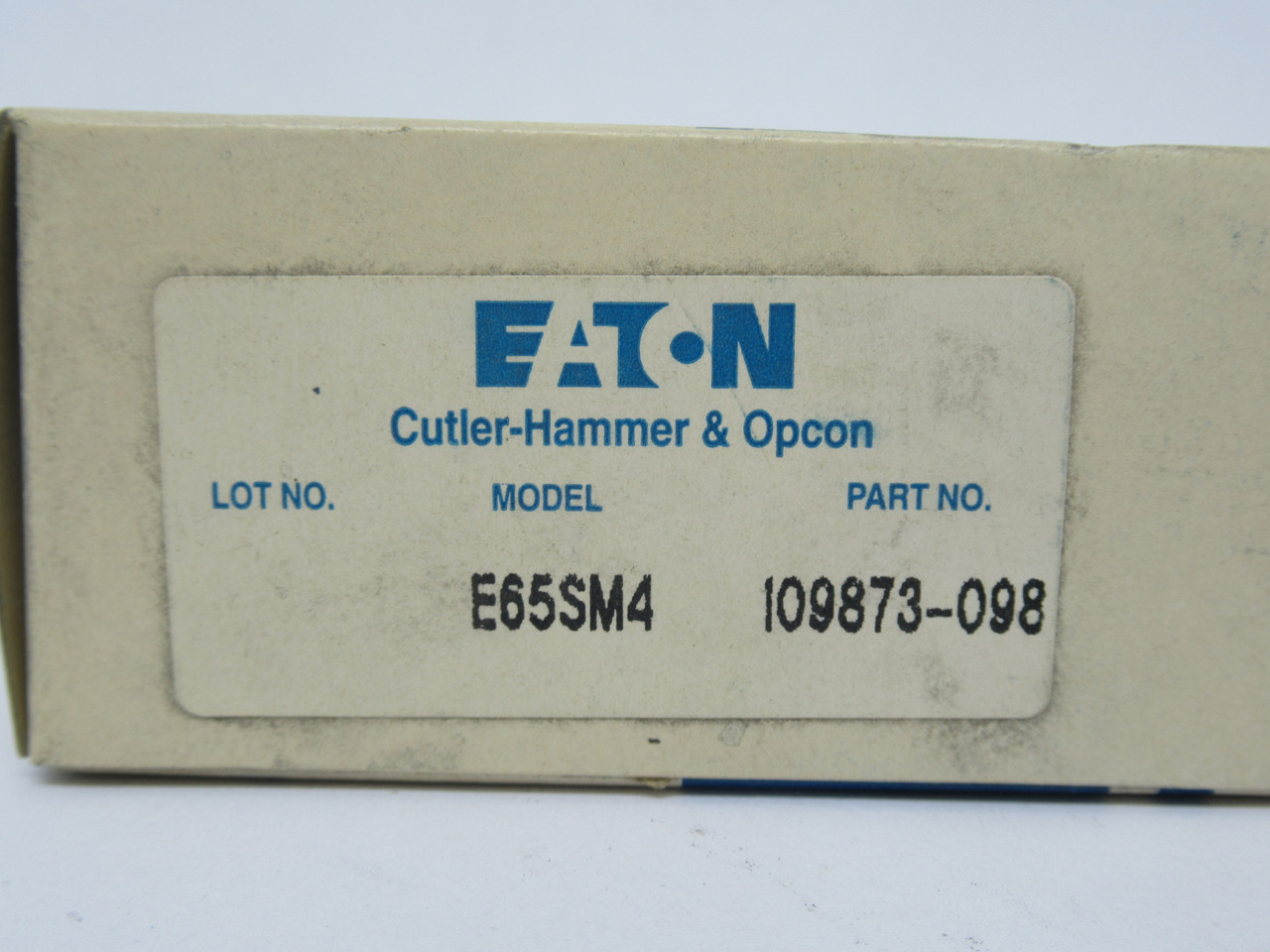 Eaton Cutler-Hammer 109873-098 E65SM4 Photoelectric Sensor Accessory NEW