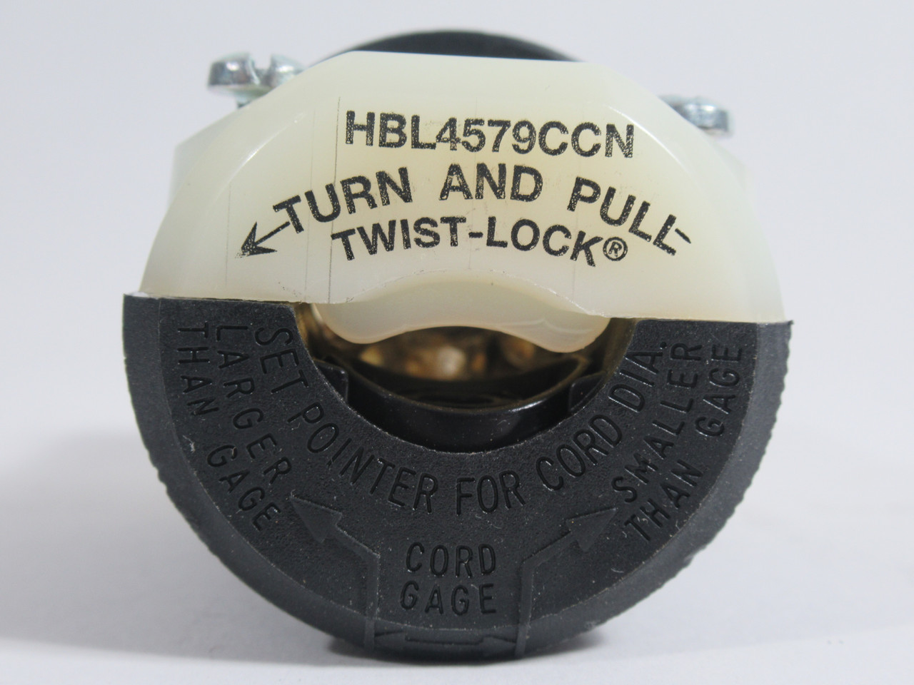 Hubbell HBL4579CCN Insulgrip Twist Lock Connector 16A 250V 2 Pole 3 Wire NEW