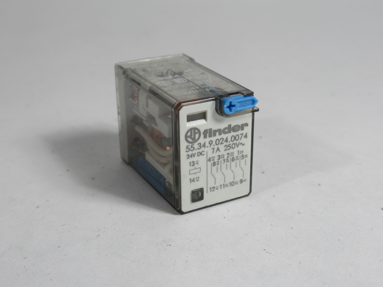 Finder 55.34.9.024.0074 Power Relay 24VDC Coil 14-Pin 7A NOP