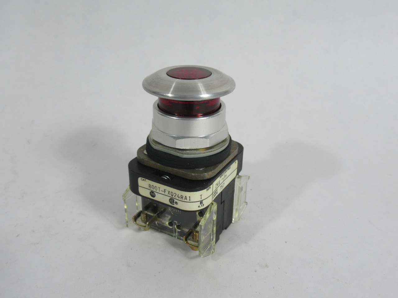 Allen-Bradley 800T-FXQ24RA1 Illuminated Push Button Ser.T 24VAC/DC 1NO 1NCLB NEW