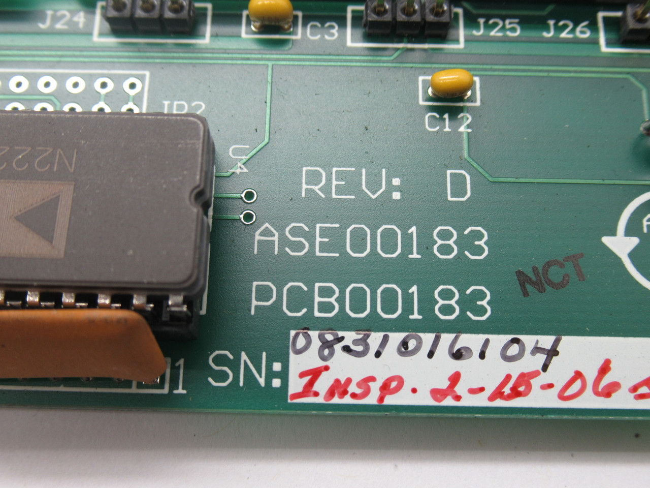 Perretta Graphics ASE00183 PC Board Rev: D NOP