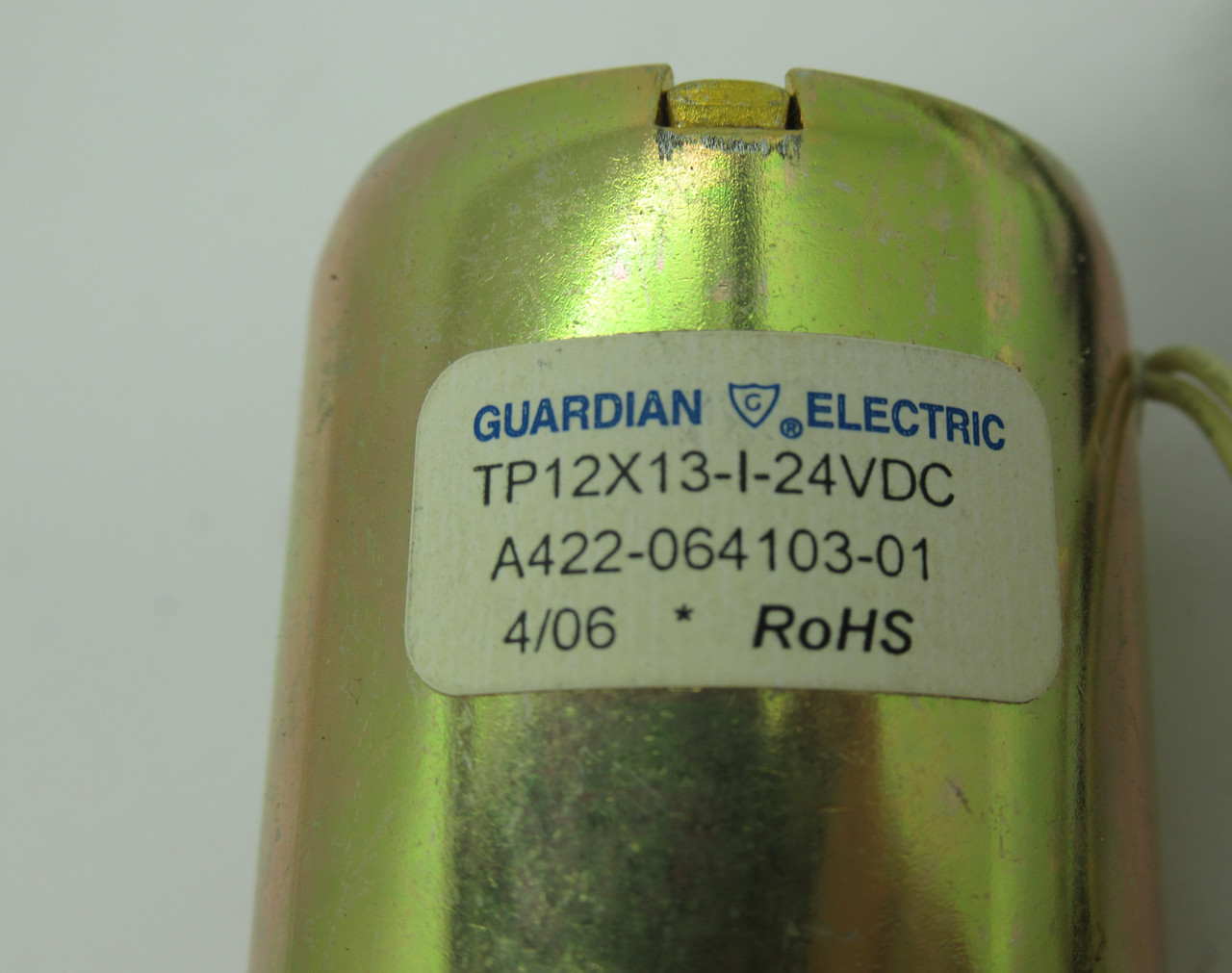 Guardian Electric TP12X13-I-24VDC Solenoid Cylindrical Push DAMAGED BOX NEW