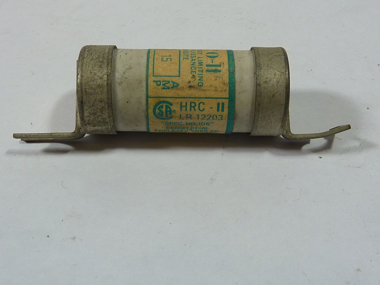 Cefco ES15 Current & Energy Limiting Fuse 15A USED