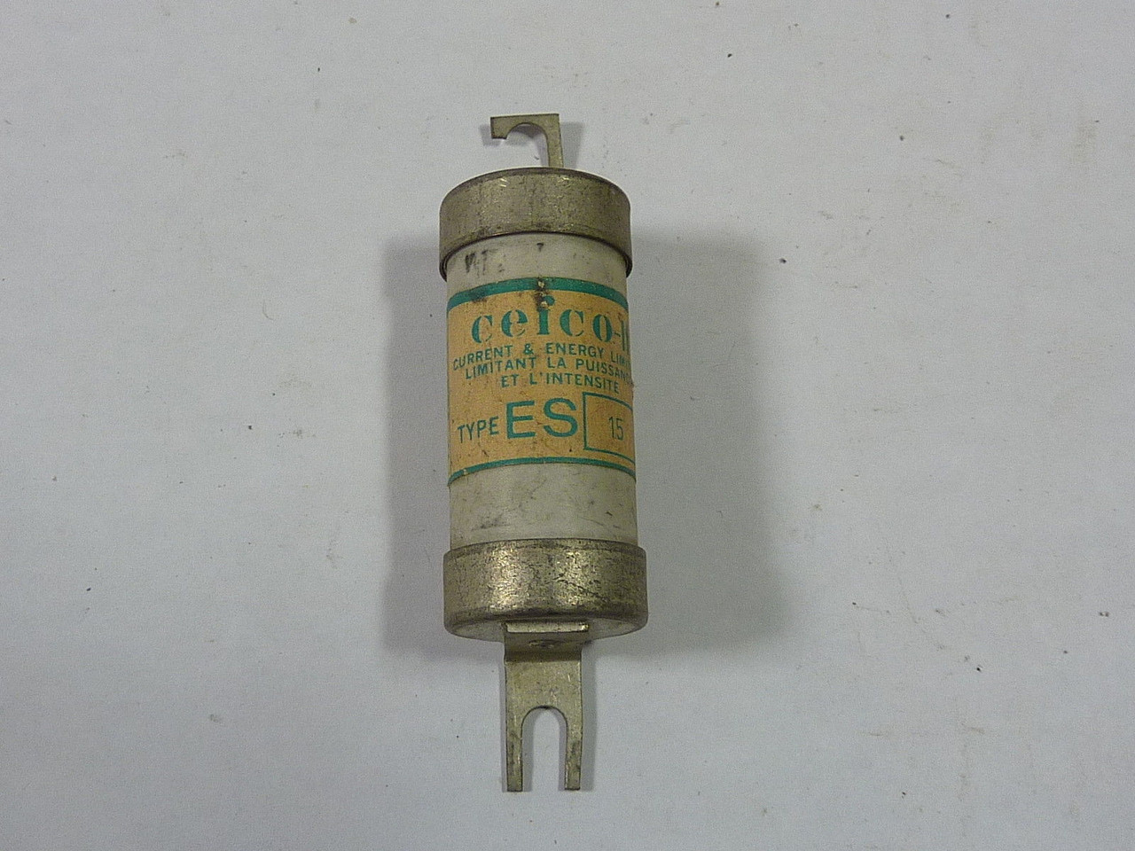 Cefco ES15 Current & Energy Limiting Fuse 15A USED