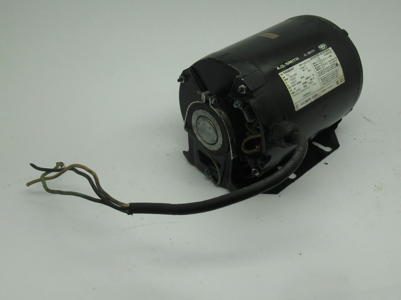 AO Smith 1/2HP 1725/1425RPM 115/230V 48 1Ph 6.8/3.4A 60/50Hz USED