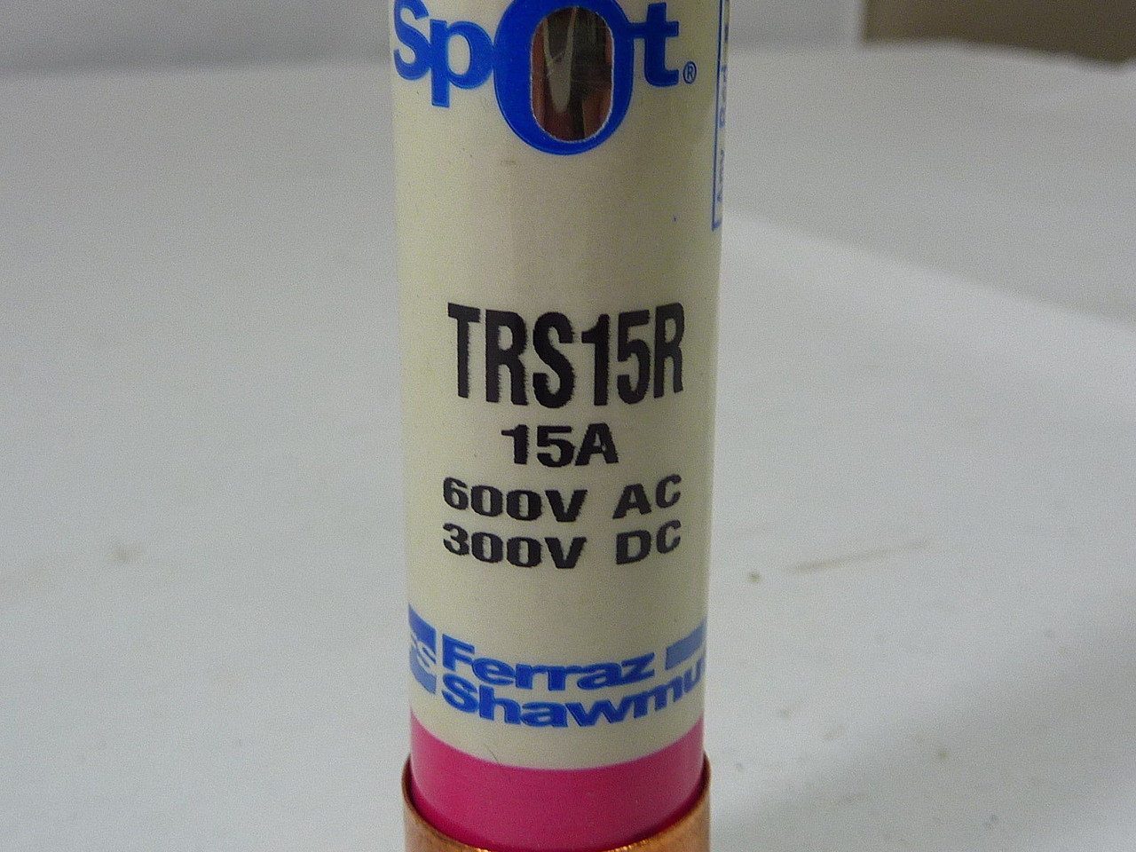 Ferraz Shawmut TRS15R Dual Element Time Delay Smart Spot Fuse 15A 600V USED