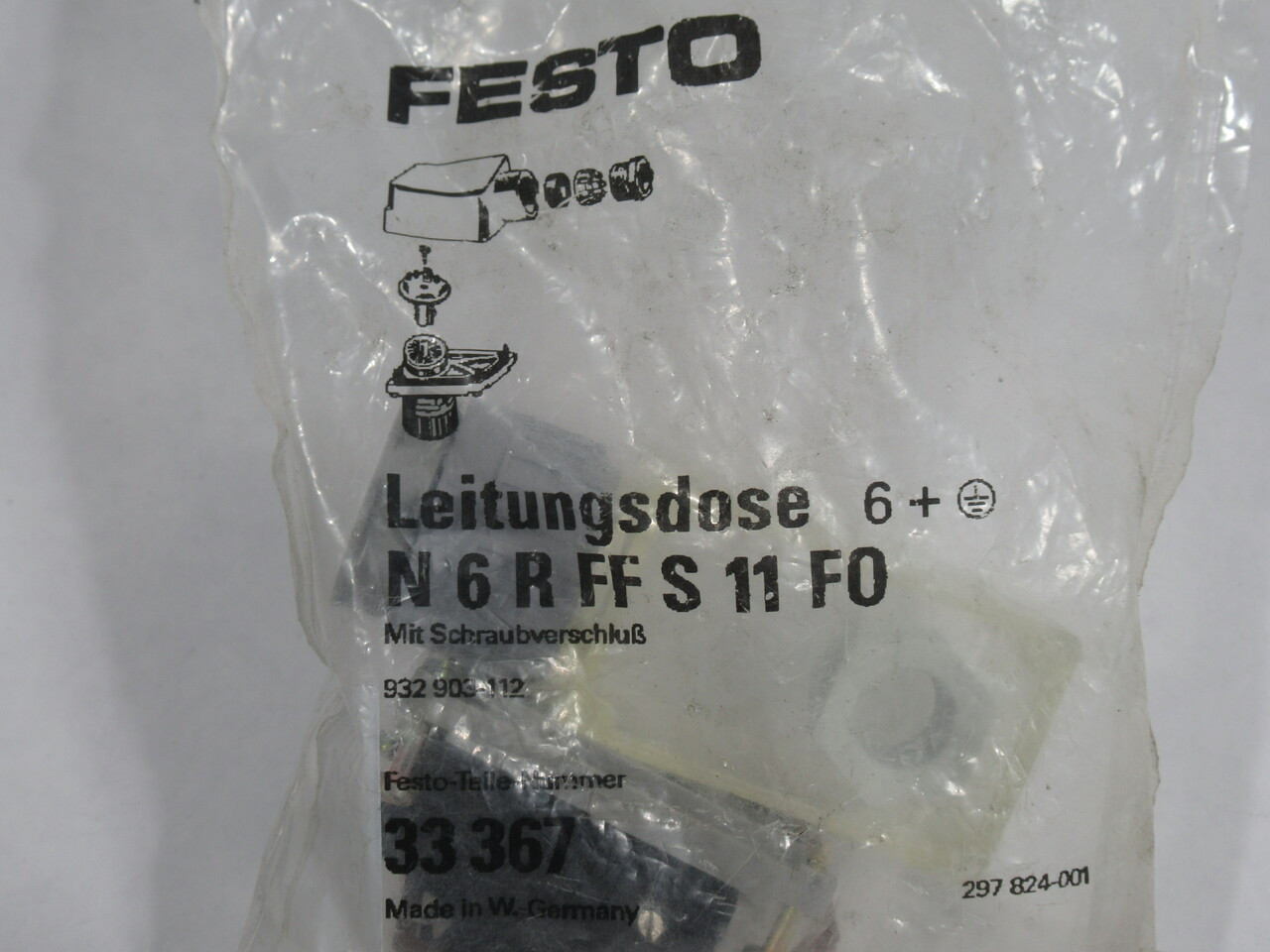 Festo 33367 MSSD-PE Clear Outlet Box for Solenoid Connector NWB