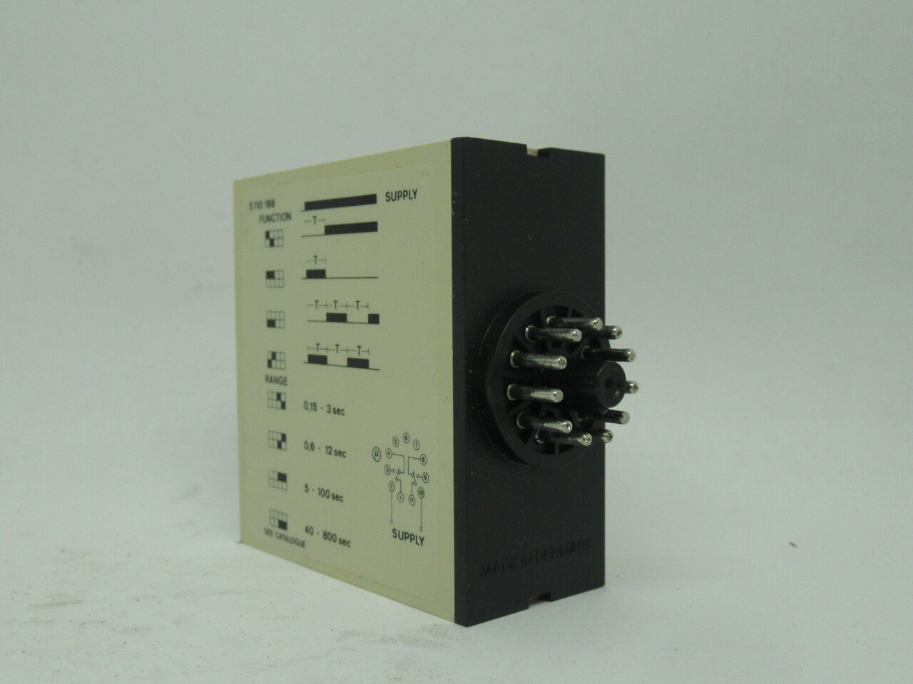 Carlo Gavazzi S110166115 Multifunction Timer 115V 50/60Hz 0.15-800Sec 0-100% NOP