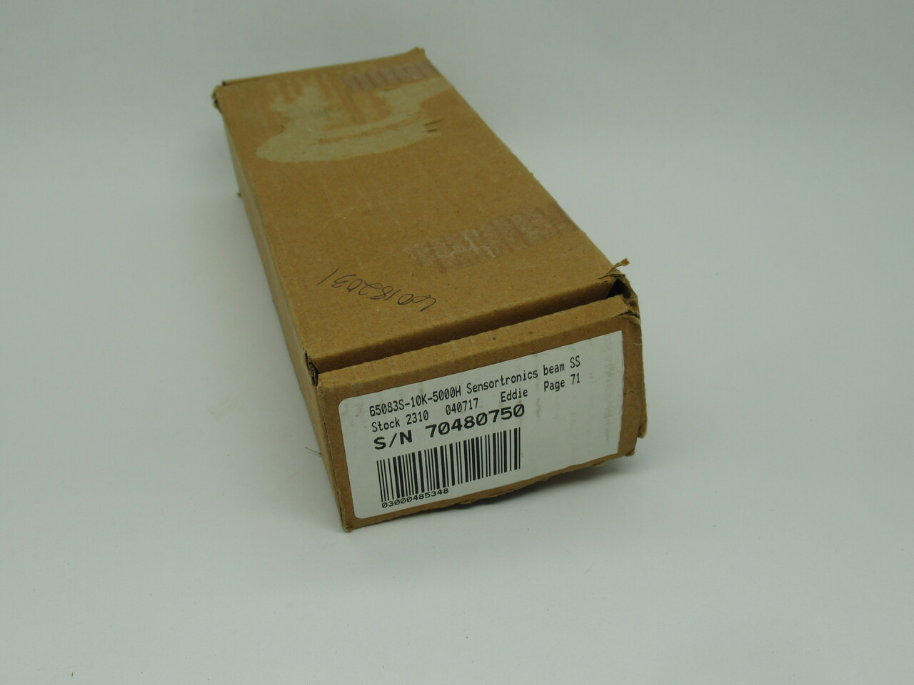 Sensortronics 65083S10K-5000H Sealed Stainless Steel Load cell 2.004mV/V NEW