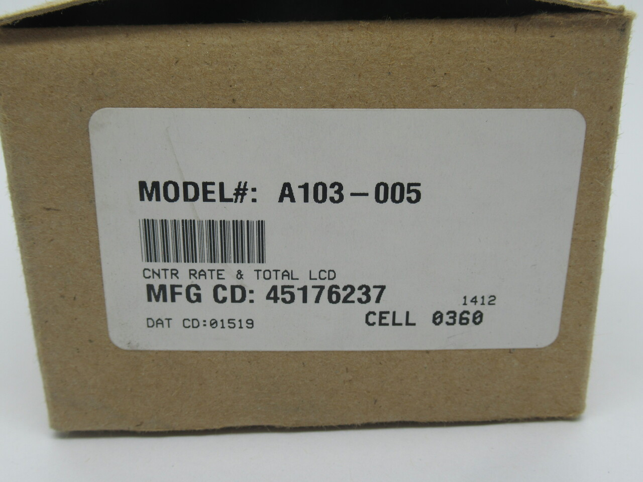 Danaher Controls A103-005 Veeder-Root Rate Meter Totalizer Din Rail NEW