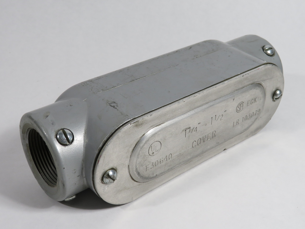BWF/M. Stephens D303-CGV Set Screw Conduit Body 1-1/4" C-Shape USED