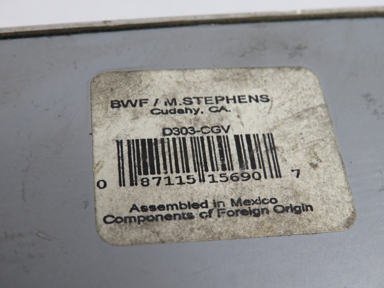 BWF/M. Stephens D303-CGV Set Screw Conduit Body 1-1/4" C-Shape USED