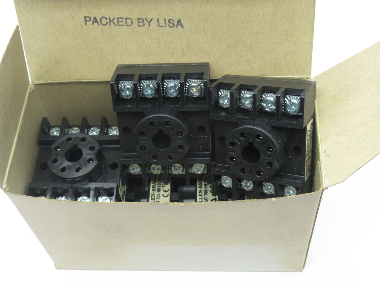 Allen-Bradley 700-HN125 Relay Socket Series A 10A 300V Lot of 8 NEW