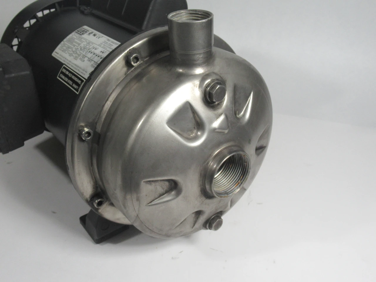 Generic Pump C/W Weg Motor 1HP 3500RPM 115/208-230V D56J TEFC 1ph USED