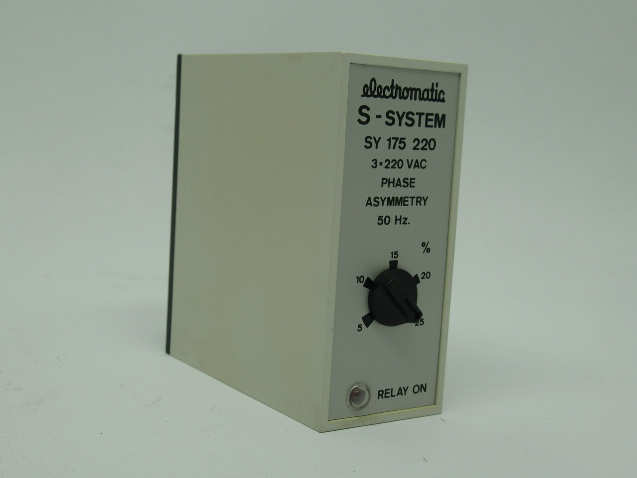 Electromatic SY175220-50 S-System Monitoring Relay 3Phase 50Hz 220VAC NOP