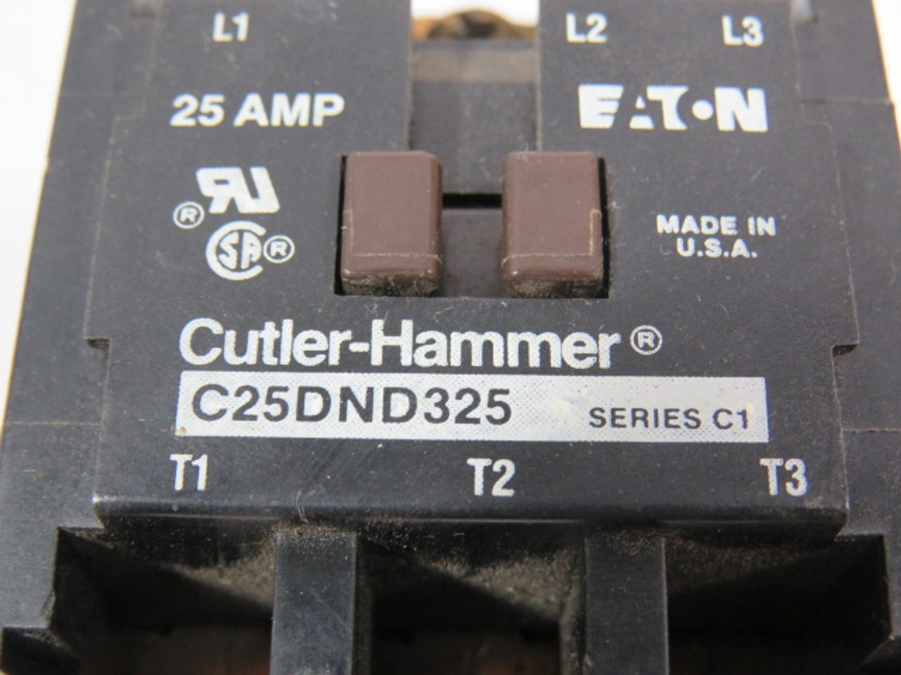 Cutler-Hammer C25DND325A Series C1 Contactor 104-120V 50-60HZ 25A USED