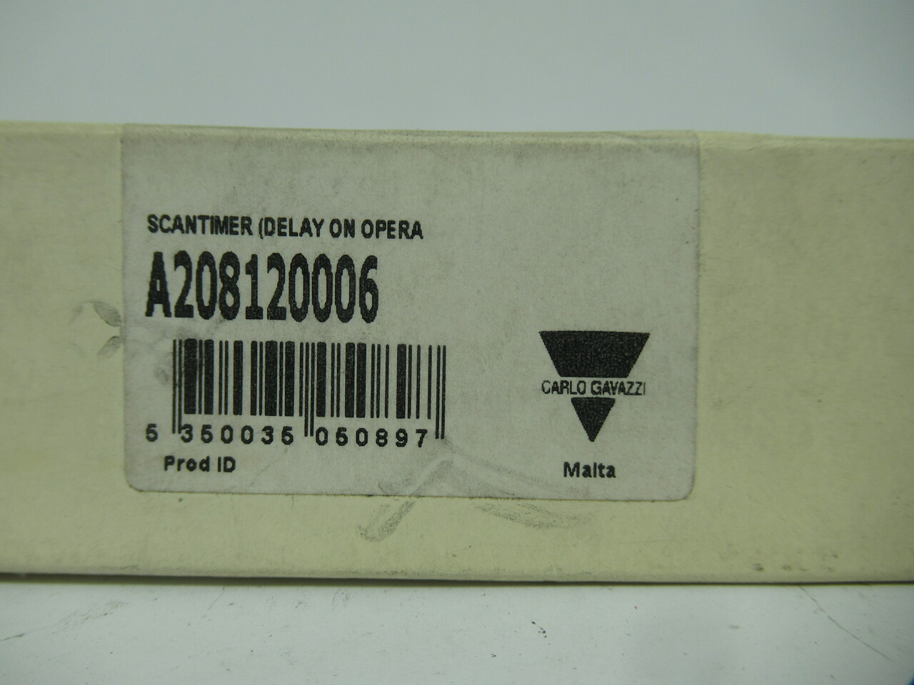 Carlo Gavazzi A208120006 Delay On Scantimer .15-6Sec 5A 250V 8-Pin NEW