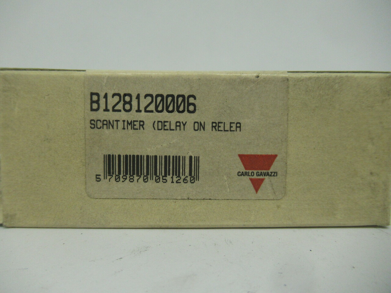 Carlo Gavazzi B128120006 Delay On Scantimer .15-6Sec 5A 250V 8-Pin NEW