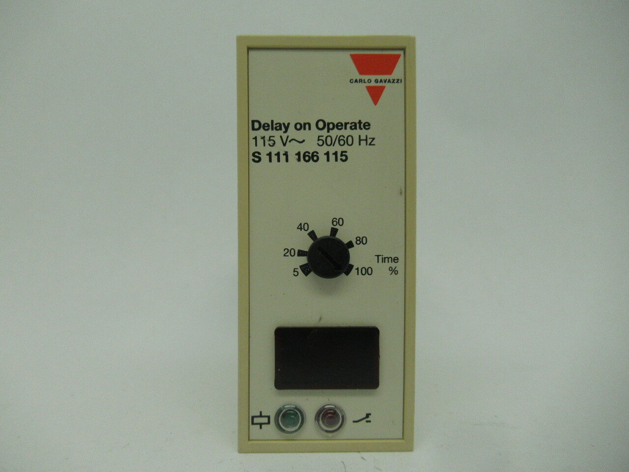 Carlo Gavazzi S111166115 Time Delay Relay 115V 50/60Hz 50-100% Time NEW