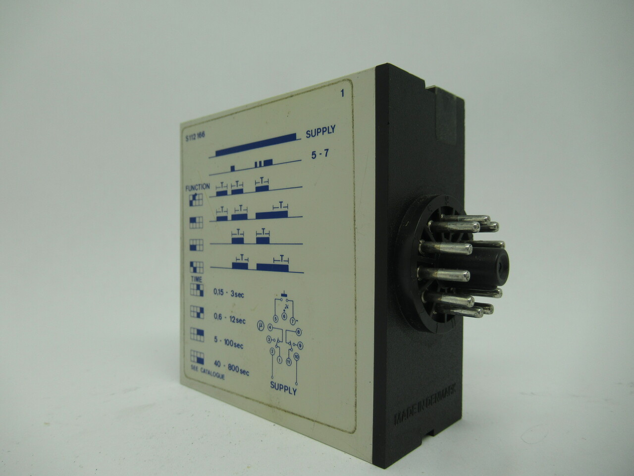 Electromatic S112166230 Interval Timer Relay 5-100% Time 230VAC SHELF WEAR NOP
