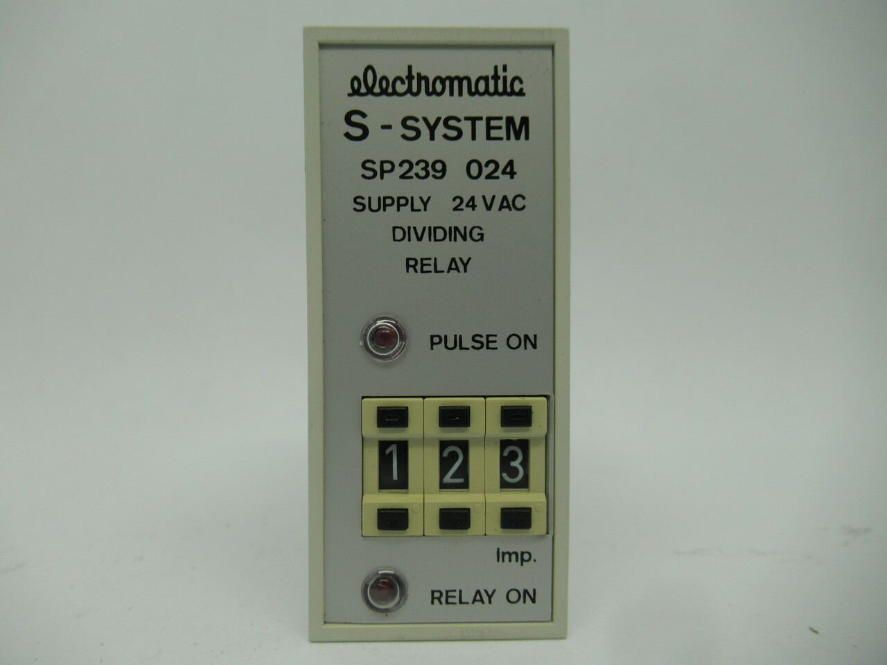 Electromatic SP239024 Dividing Relay 24VAC 45-65Hz 2W 5A/300VAC 0.2A/250VDC NOP