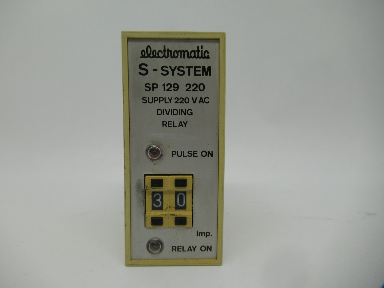 Electromatic SP129220 Dividing Relay 220VAC SHELF WEAR NOP