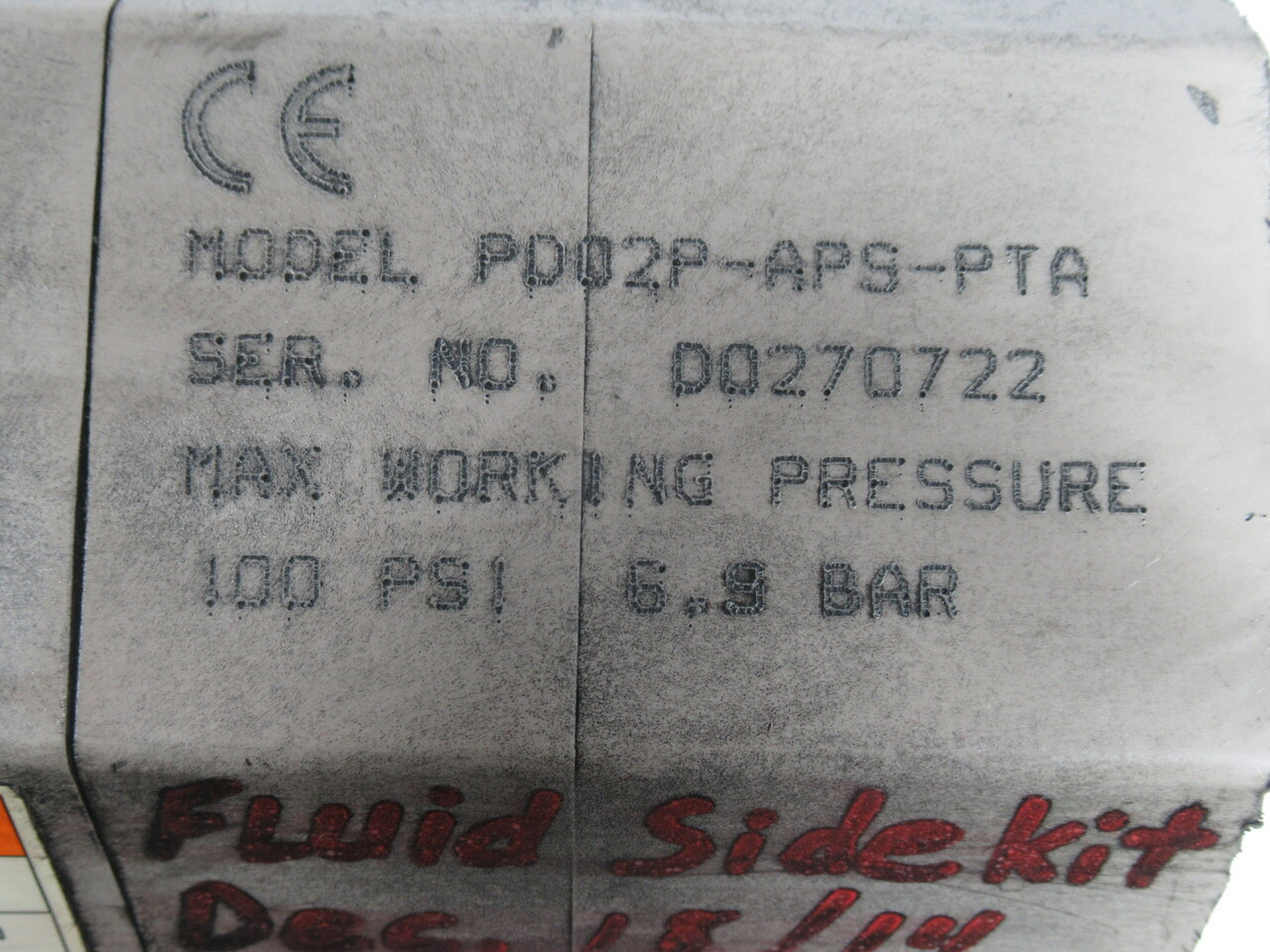 ARO PD02P-APS-PTA Diaphragm Pump 1/4" Inlet 100Psi *COSMETIC DAMAGE* USED
