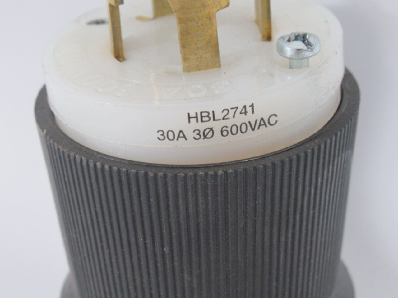 Hubbell HBL2741 Twist Lock Plug 30A 600VAC 4W 3P USED