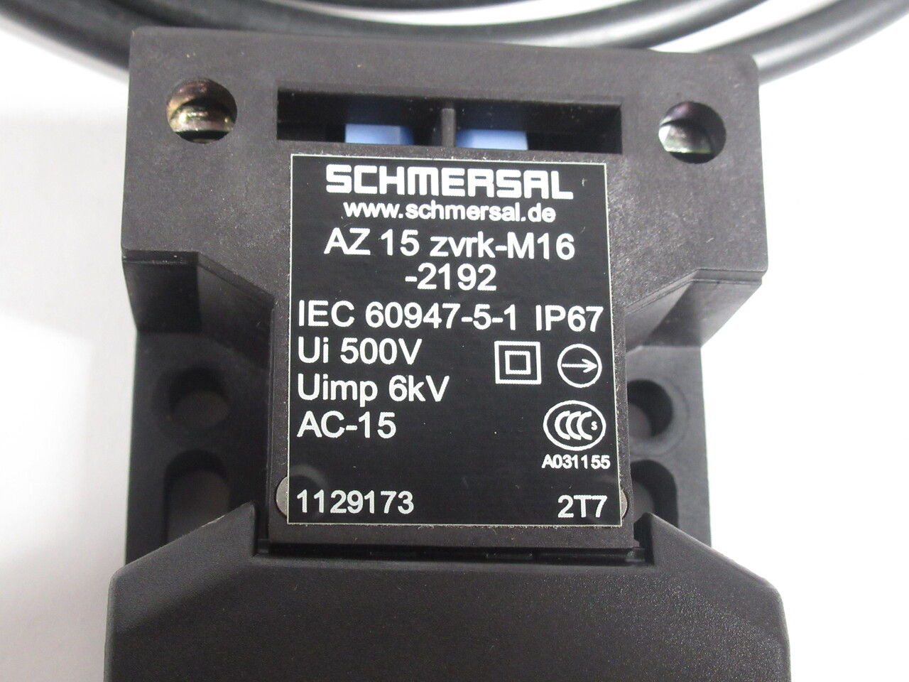 Schmersal AZ15ZVRK-M16-2192 Safety Switch 500V USED