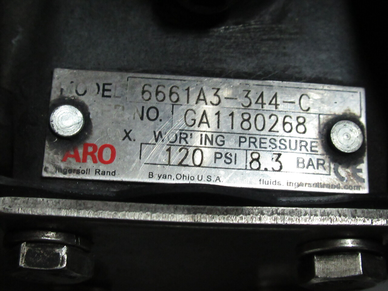 ARO 6661A3-344-C Diaphragm Pump 1" Connection 120PSI 8.3BAR USED