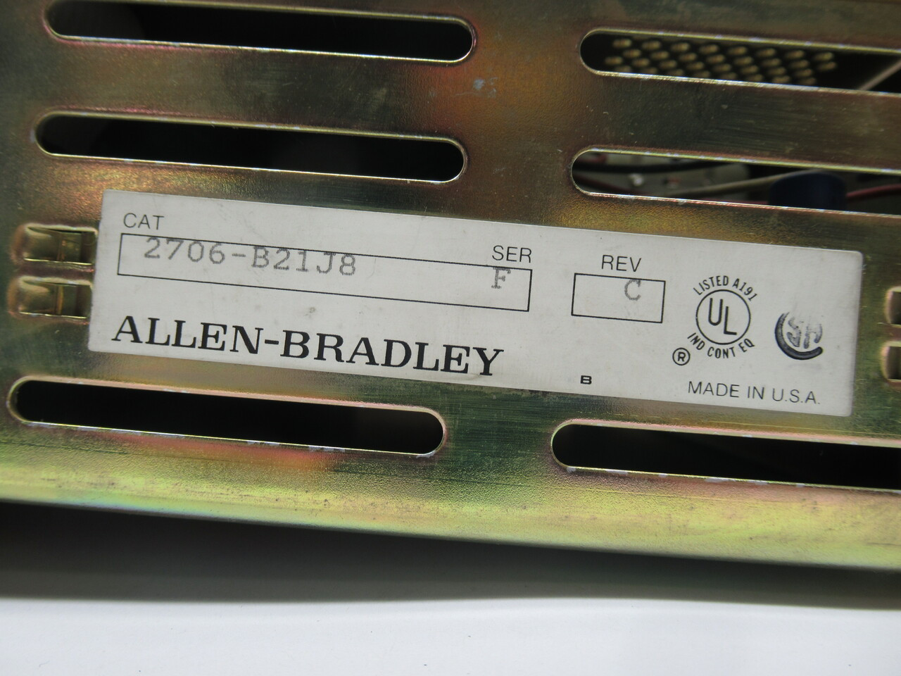 Allen-Bradley 2706-B21J8 Digital Message Display DL20 Series 110/120VAC USED