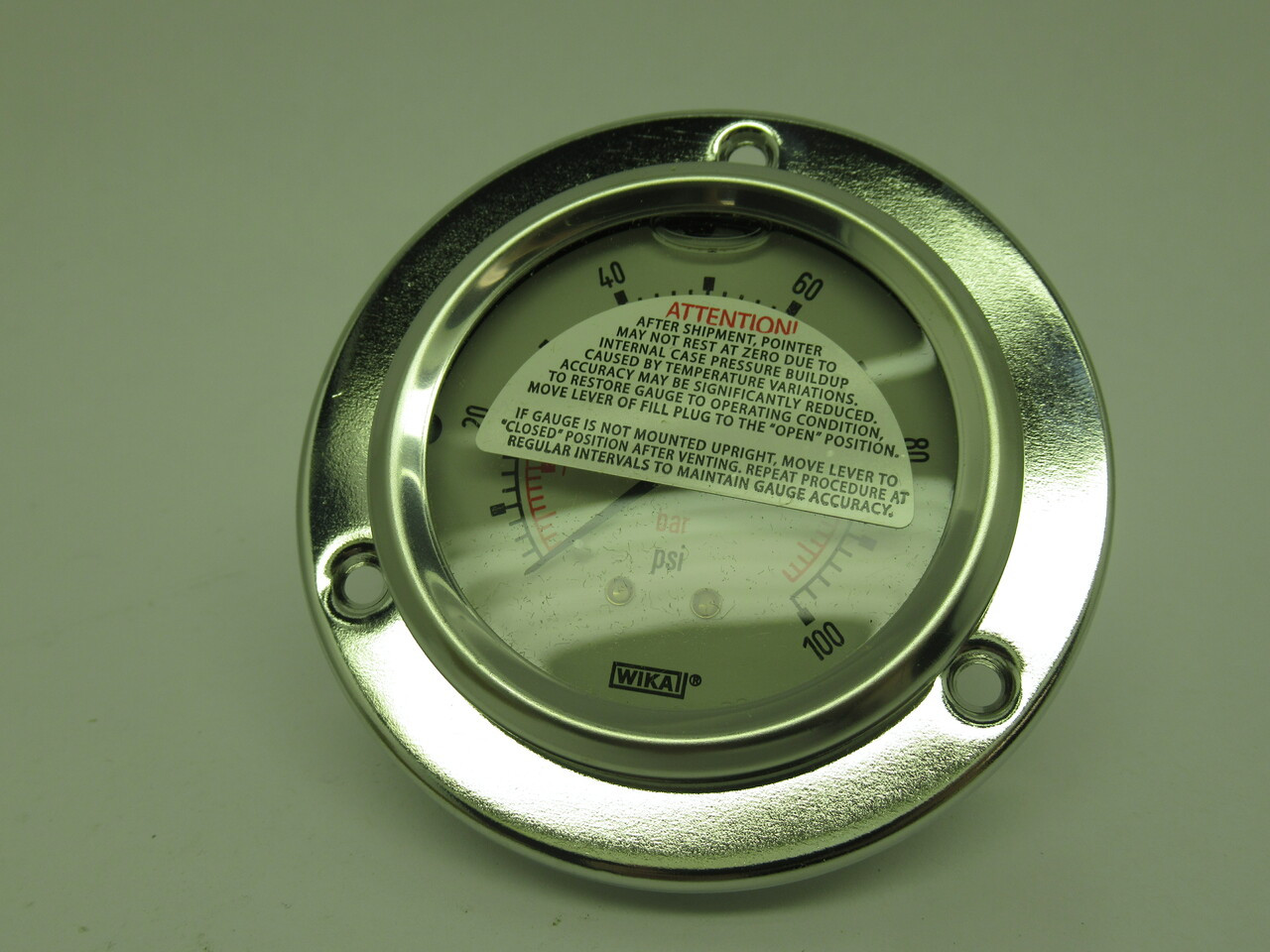 Wika 9797798 Pressure Gauge 100Psi Type 213.52 2.5" NEW