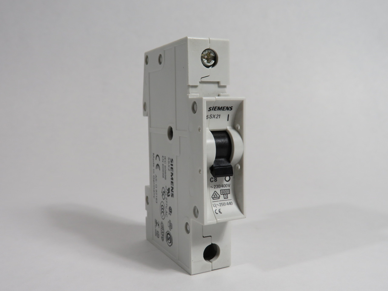 Siemens 5SX2108-7 Miniature Circuit Breaker 8A 230/400V 1-P SHELF WEAR NEW