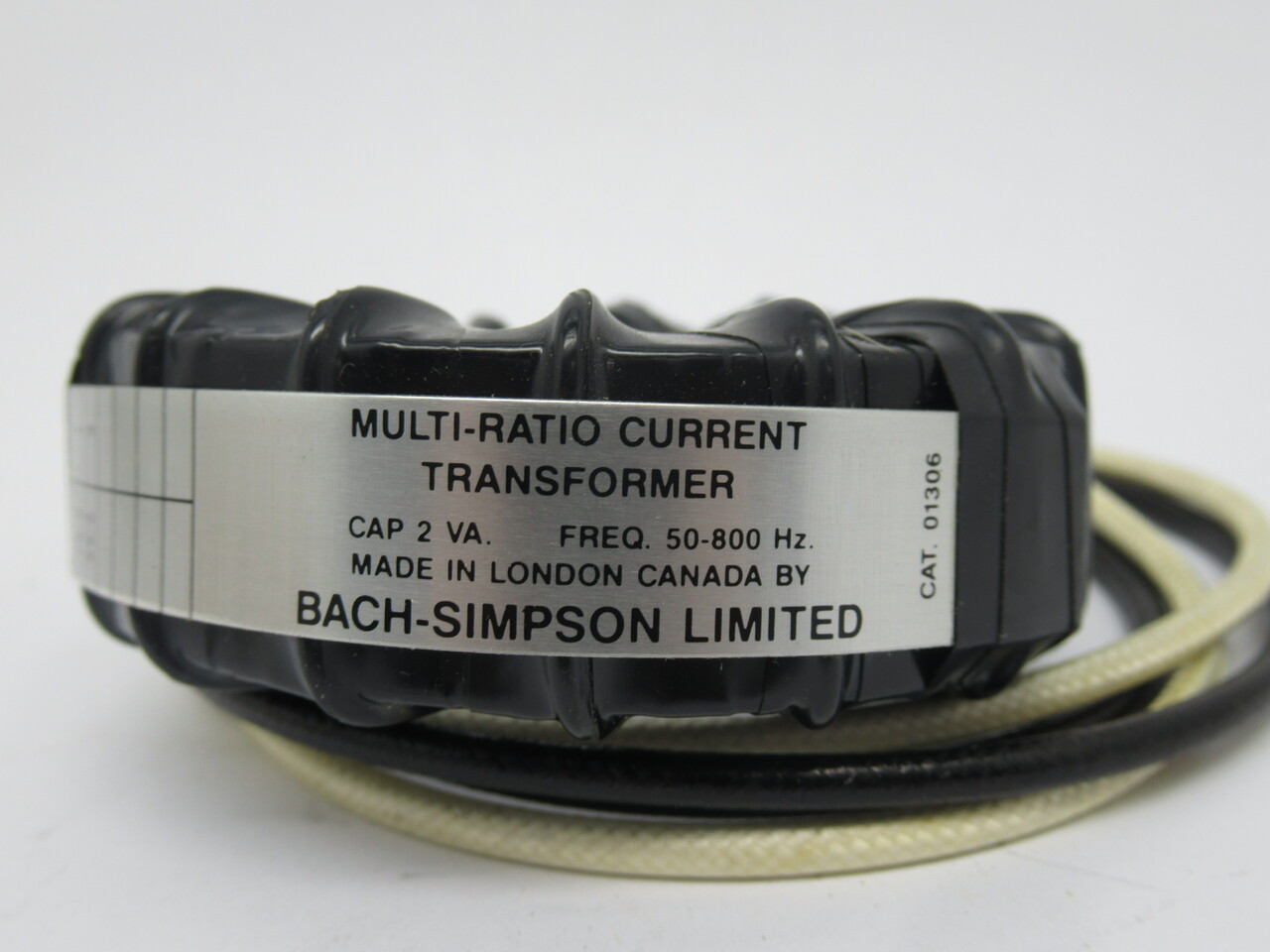 Bach-Simpson 01306 Current Transformer 2VA 75:5 @ 1 25:5 @ 3 50-800Hz NEW