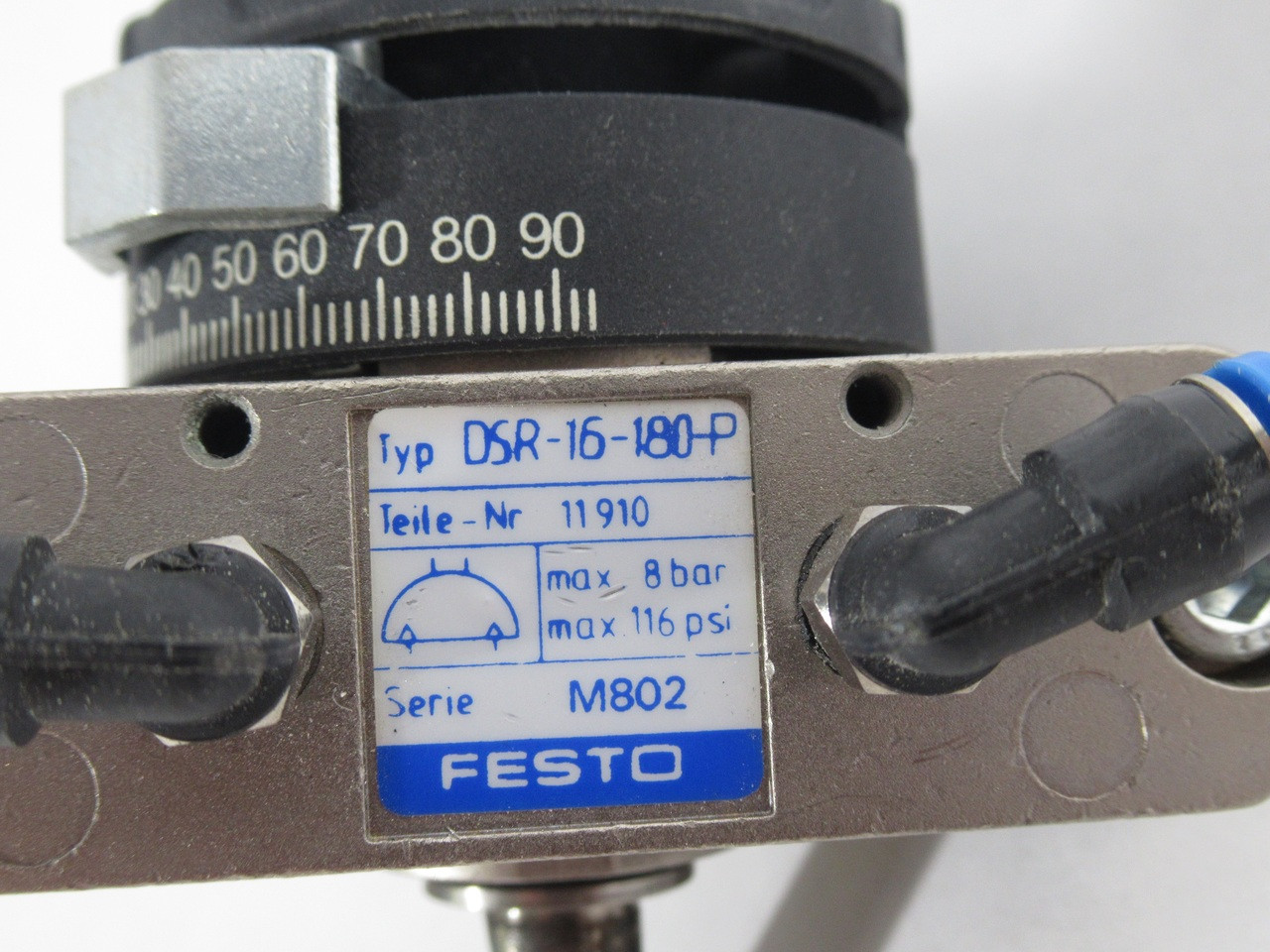 Festo 11910 DSR-16-180-P Vane Semi-Rotary Drive Size 16 0-180DEG 2-8 bar USED