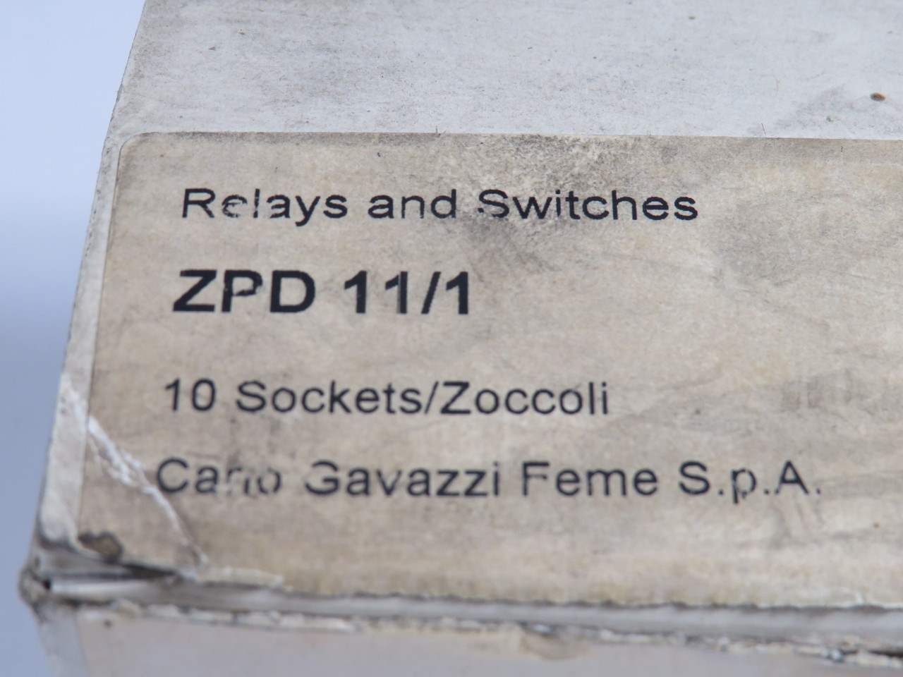 Carlo Gavazzi ZPD11/1 Relay Socket 10A 300V 11-Pin 4-Pack NEW